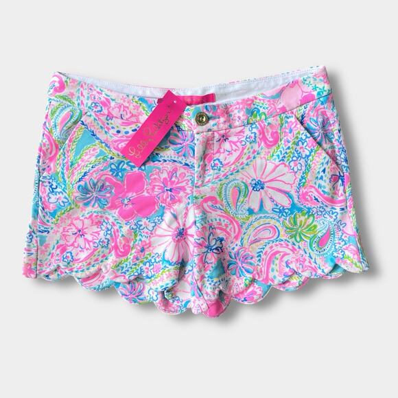 Lilly Pulitzer Buttercup Knit Short Multi Flock Full of Fun 6 NWT $78 - Picture 1 of 7
